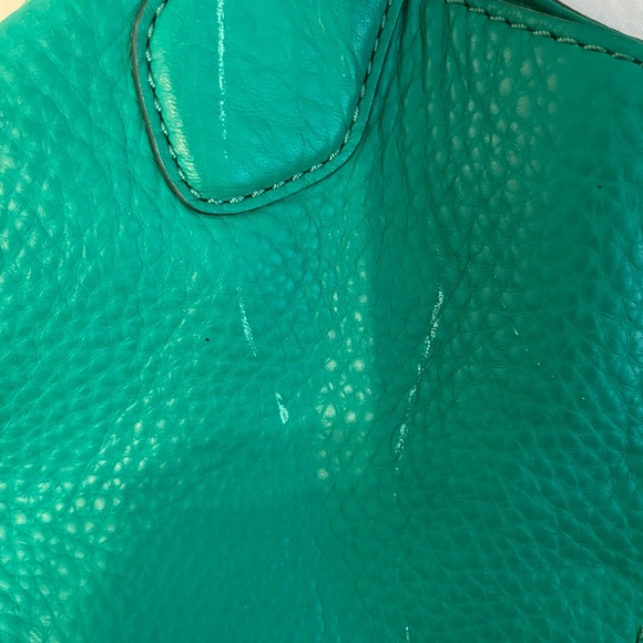 👛♥️Cole Haan shoulder purse in a greenish Turquoise 🤩 - Picture 3 of 11